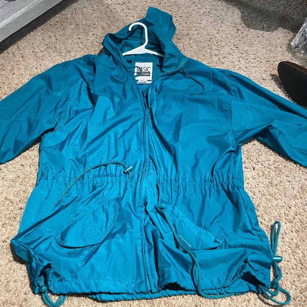 Vintage Teal windbreaker